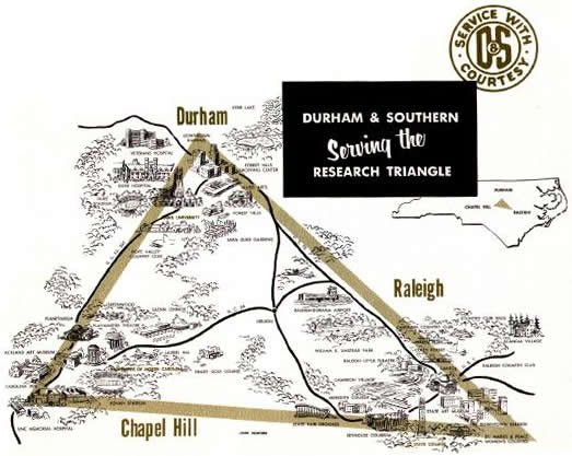 Durham & Southern, Serving the Research Triangle